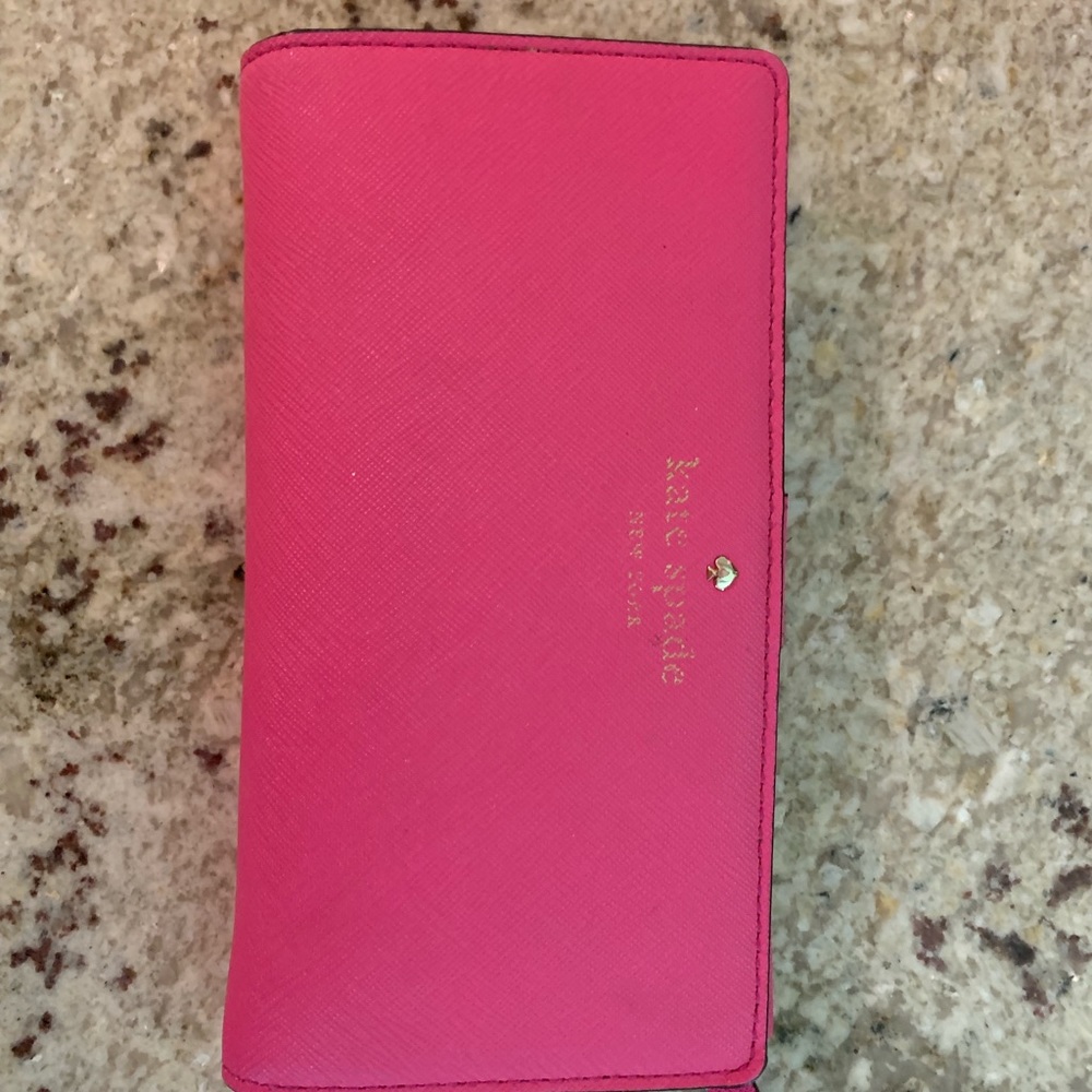 Kate spade hot pink wallet